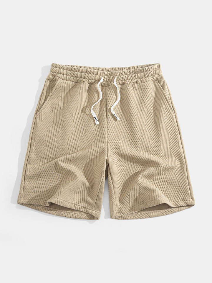 Sweat à capuche sans manches en jacquard rayé <tc>T-Shirt</tc> & Shorts