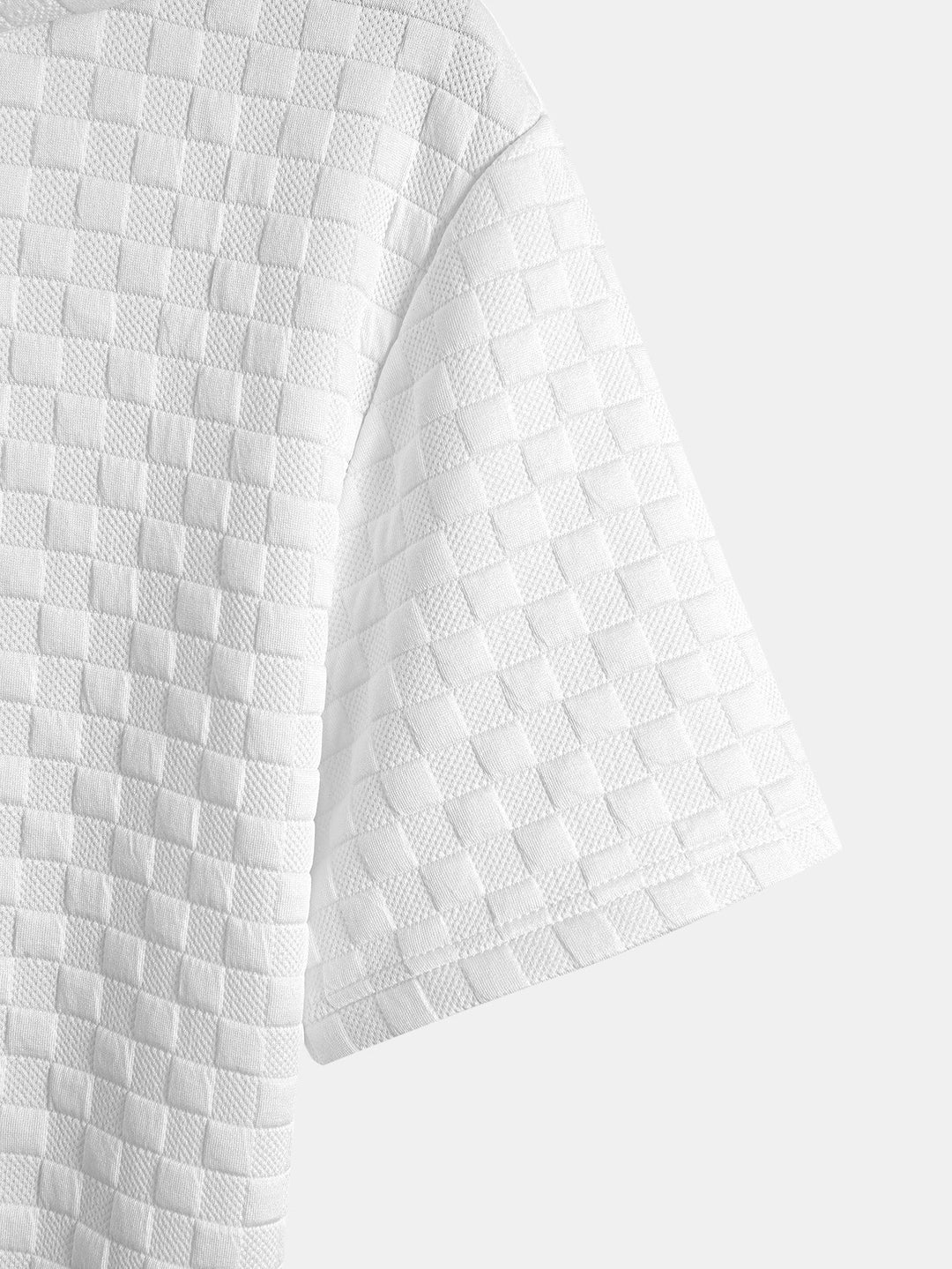 Sweat à capuche à ourlet en jacquard à damier <tc>T-Shirt</tc> & Jacquard à damier <tc>S</tc>horts