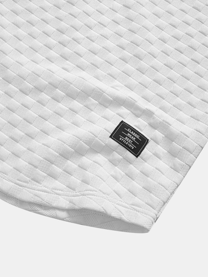 Sweat à capuche à ourlet en jacquard à damier <tc>T-Shirt</tc> & Jacquard à damier <tc>S</tc>horts