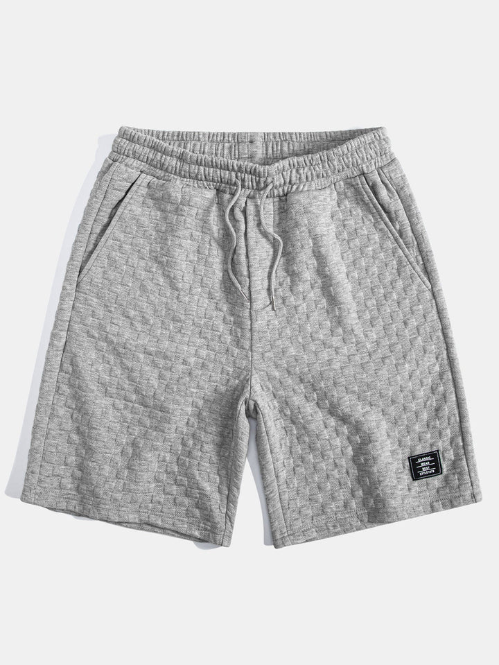 Sweat à capuche à ourlet en jacquard à damier <tc>T-Shirt</tc> & Jacquard à damier <tc>S</tc>horts