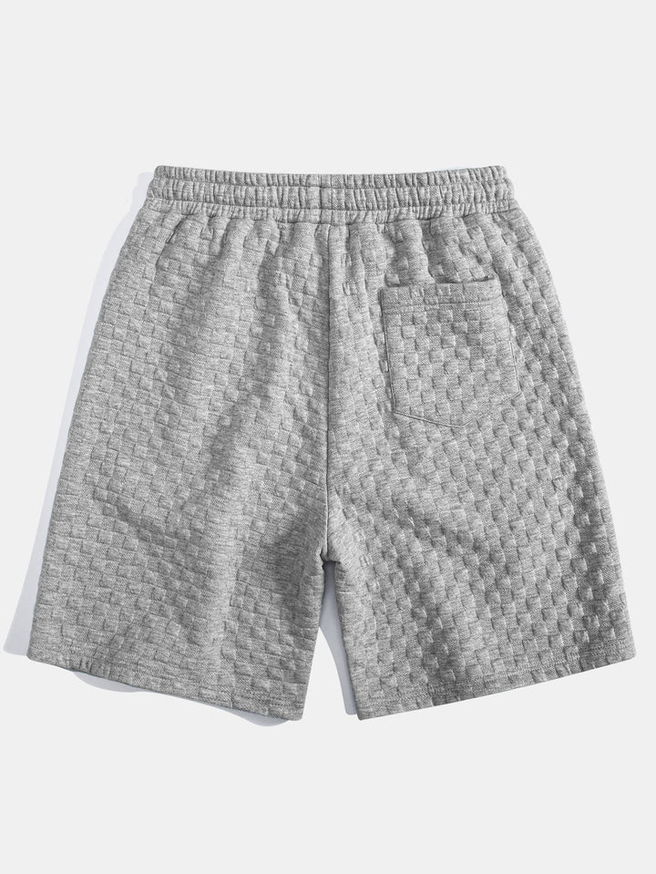 Sweat à capuche à ourlet en jacquard à damier <tc>T-Shirt</tc> & Jacquard à damier <tc>S</tc>horts