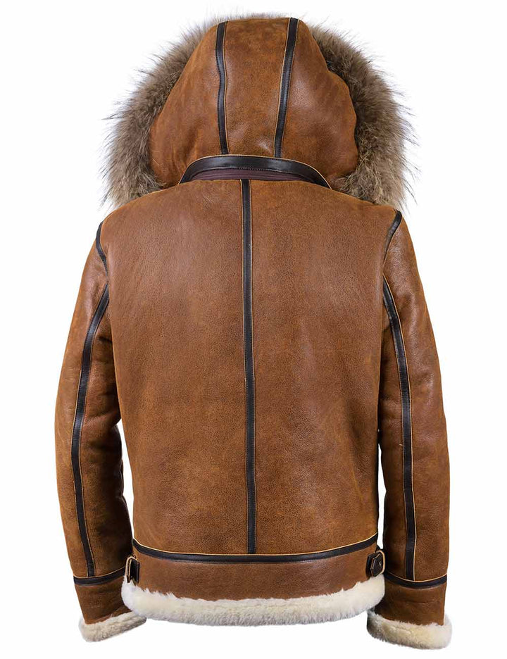 Aron™ | Veste Bomber avec Capuche en Fourrure