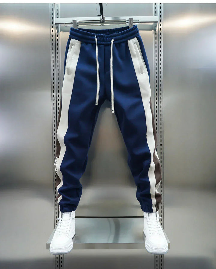 Laurent™ | Pantalons à Tension avec Rayures Contrapositionnées